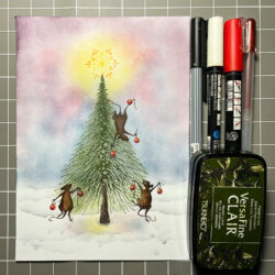 Preparing for Christmas by Katarina Eliasson - Lavinia Stamps