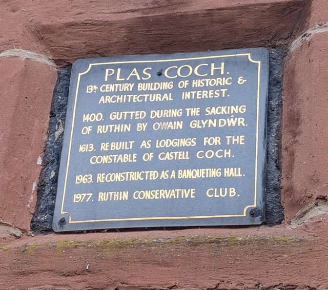 Plaque on the wall