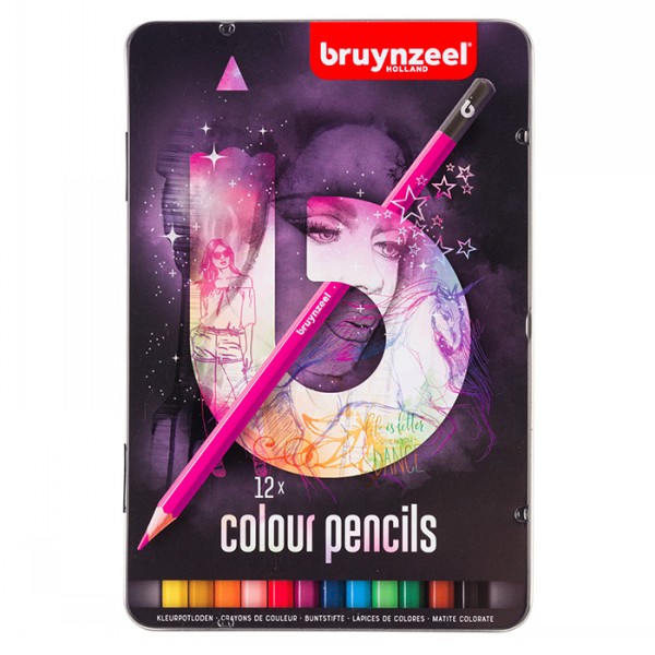 Colour Pencil Tin | 12 Colours