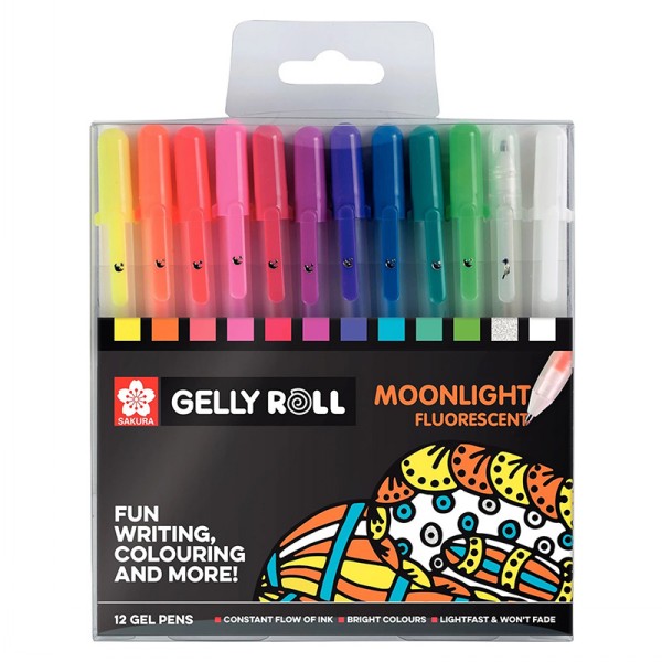 Gelly Roll Fluorescent Moonlight Set of 12