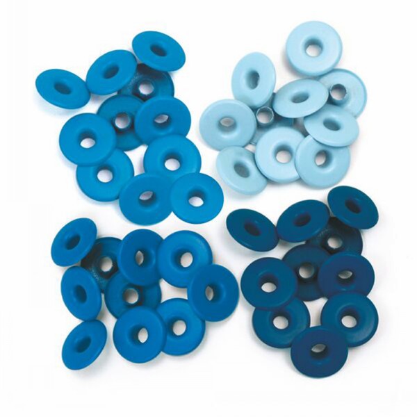 Wide Blue Eyelets