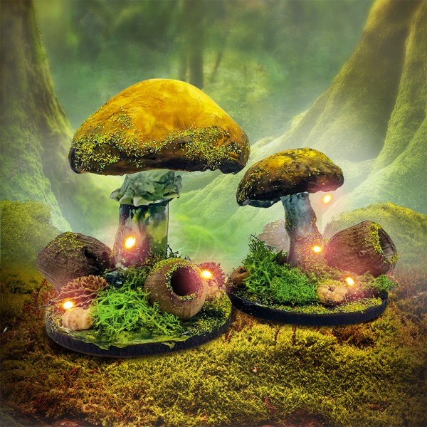 Enchanted Model Mushroom Kit – Warm White Light